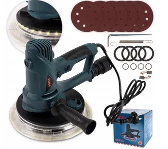 Шліфувальна машина BX-701 2200 Вт для стін та стелі з LED-підсвічуванням 360°, регулювання обертів Одеса - фото 1