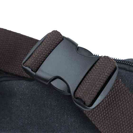 Сумка поясная текстильная Vintage 20085 Черная Киев