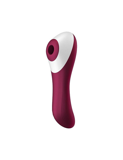 Вакуумний стимулятор із вібрацією Satisfyer Dual Crush Wine Red Sex Aura Київ - фото 1