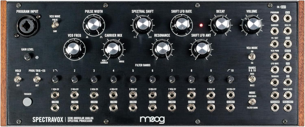 Напівмодульний аналоговий спектральний процесор MOOG Spectravox | Аналоговий вокодер, 10 CV-фільтрів, VCO, LFO, Eurorack, вихід Київ - фото 9