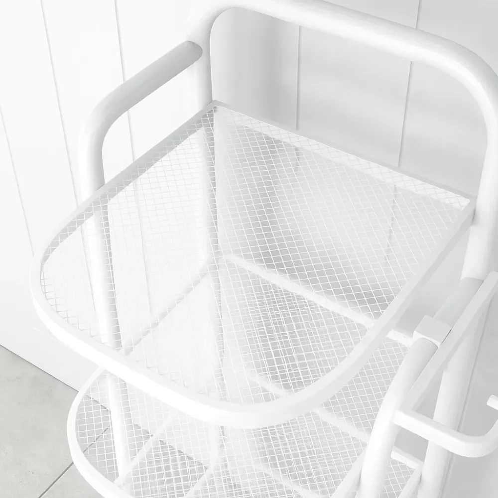 Полиця-стелаж для взуття, в передпокій на 8 пар взуття з підставкою для парасольок і аксесуарів, металевий, білий Кам'янець-Подільський - фото 2