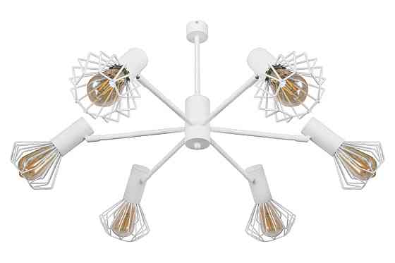 Люстра лофт біла 6 лампи Е27 Diadem NL 22152-6 WH Київ