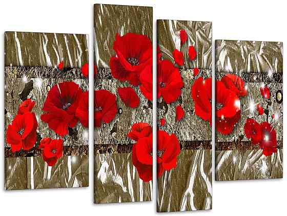 Модульна картина Абстракція Маки Art-163_4 Київ