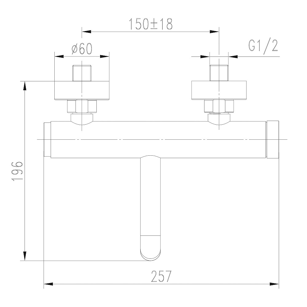 Змішувач для ванни TOPAZ LOFT TLF 32101-H75-C Київ - фото 3