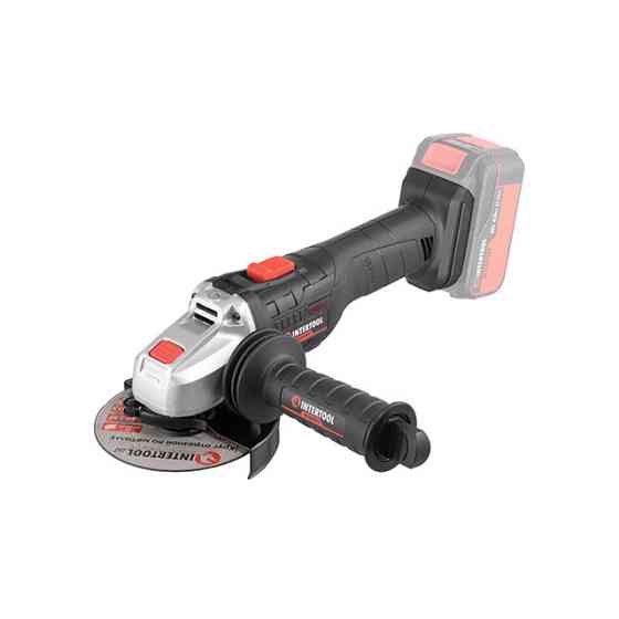Шліфмашина кутова INTERTOOL WT-9366, 20 В, 125 мм, 10000 об/хв, без ЗП та АКБ - з безщітковим двигуном Львів