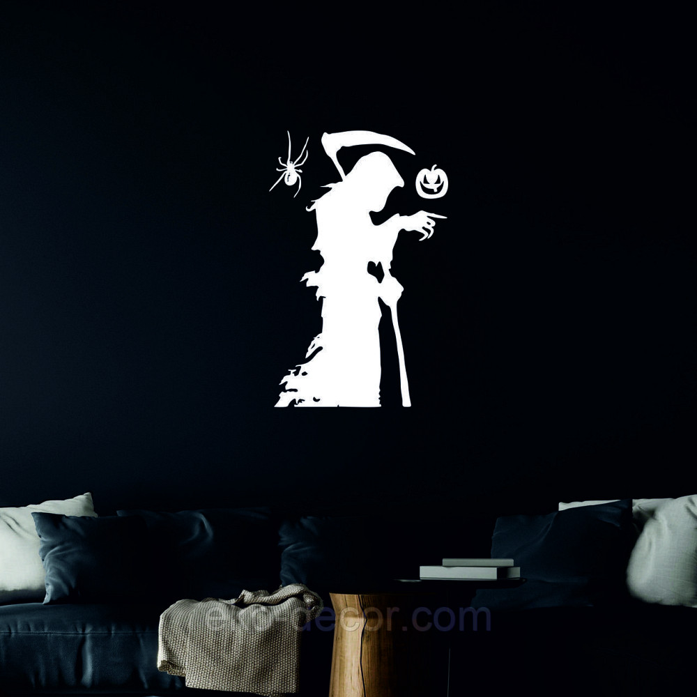 Декоративне настінне Панно «Смерти з косою», Декор на стіну 50*32 см, Білий Київ - фото 8