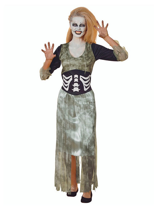 Платье Зомби-Невеста для вечеринки на Хеллоуин размер S-М серый с черным Киев - изображение 4