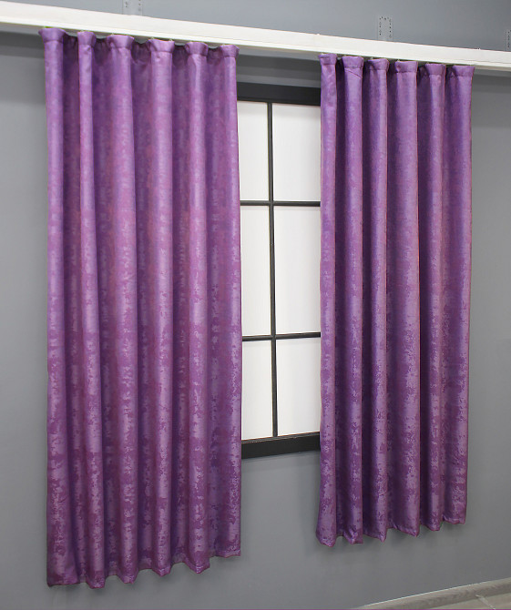 Комплект коротких штор VR-Textil Жаккард Sultan № 1559ш Лавандовый 130х170 см 2 шт (35-0311) Киев - изображение 3