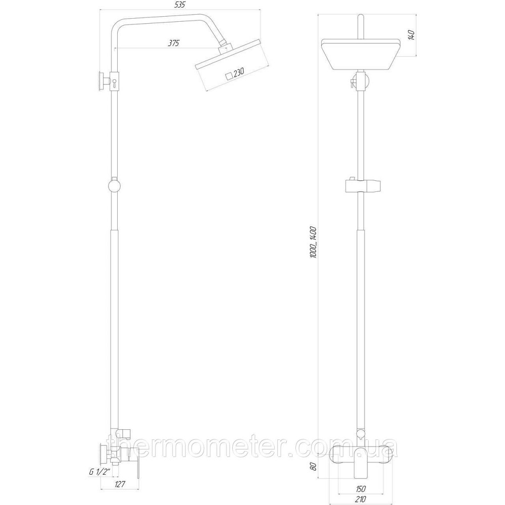 Душевая система Globus Lux NIAGARA GLN-0005 Киев - изображение 5