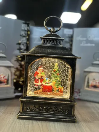 Hengda Санта Клаус Новогодний музыкальный фонарь ночник с подсветкой Xmas 24072D Київ