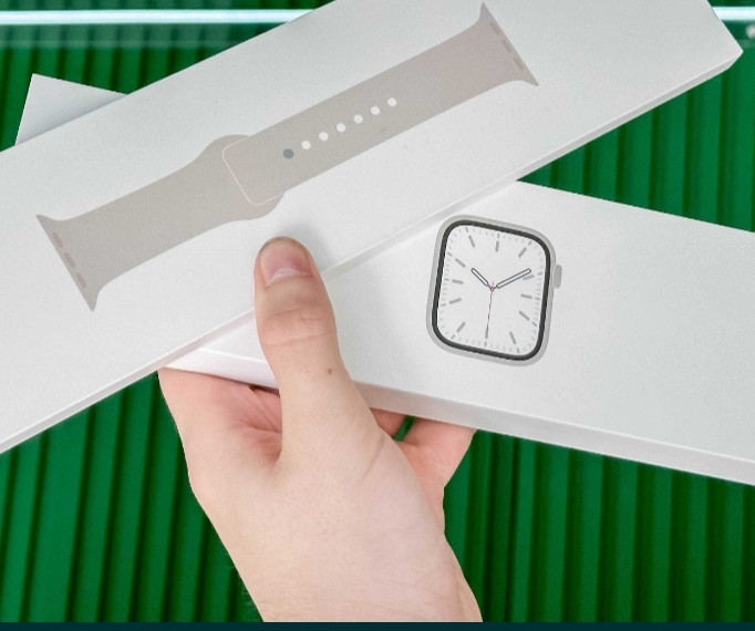 NEW Apple Watch Series 7 CPS+Cellular 45mm Aluminium Case Starlight Київ - фото 1