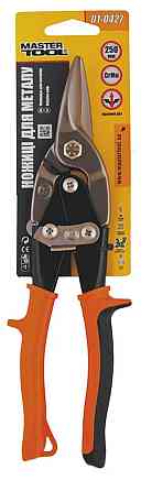 MASTERTOOL Ножиці для металу MASTERTOOL CrMo 250 мм прямий різ 01-0427 Коломия