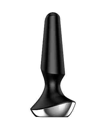 Анальна смарт-вібропробка Satisfyer Plug-ilicious 2 Black Sex Aura Київ