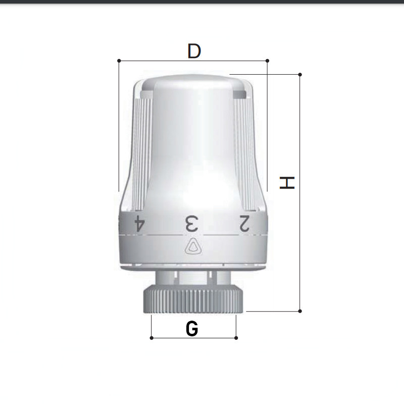 Термоголовка Roho R4010-3015 - 30х1,5 (жидкостный элемент) (RO0136) Киев - изображение 2