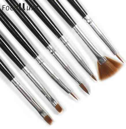 Кисти для маникюра черные - 7шт. Киев