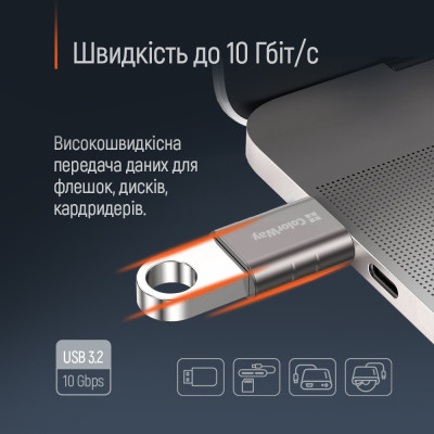 Перехідник OTG USB 3.2 AF to USB-C ColorWay (CW-AD-AC3) Вінниця - фото 5