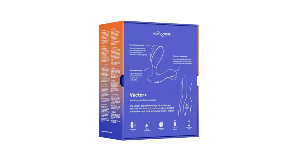 Смарт-вібромасажер простати We-Vibe Vector+ ROYAL BLUE, пульт ДК, регульований кут нахилу Львів - фото 9
