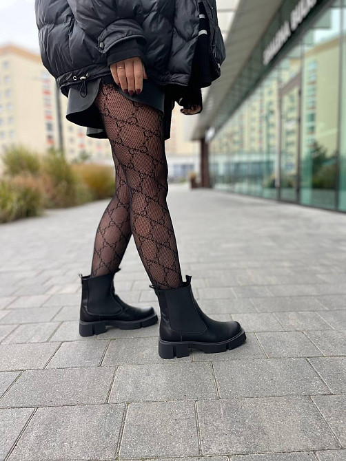 BIZONI Ботинки BIZONI черные натуральная кожа зима высота 13 см размер 36-41 (5646) Коломыя - изображение 6