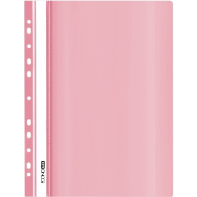 Папка-скоросшиватель Economix А4 с перфорацией, фактура "глянец", пастельная розовая (E31510-89) Винница - изображение 1