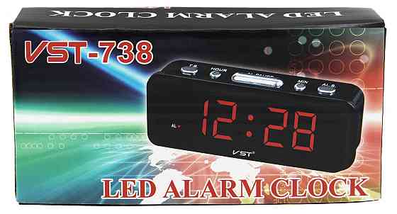 Електронні годинники VST-738 зелені, 220V Дніпро