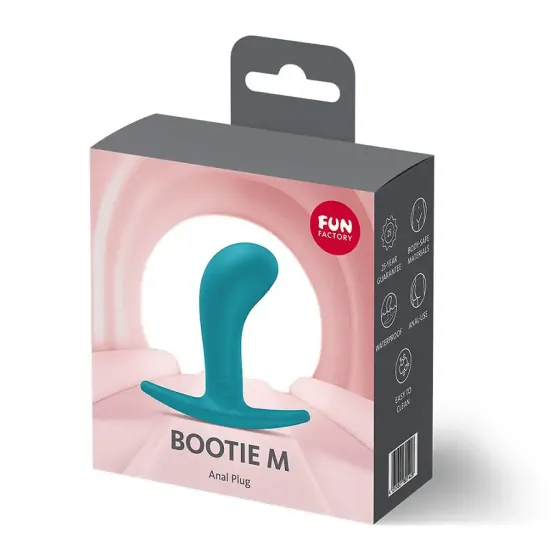 Анальна пробка Fun Factory BOOTIE M Aquamarine, діаметр 3,3 см, тонкий обмежувач Львів