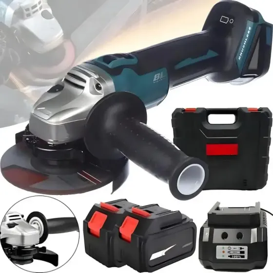 Мощная аккумуляторная болгарка в кейсе LITHIUM POWER компактная аккумуляторная болгарка, 2 аккумулятора 24V Коломия