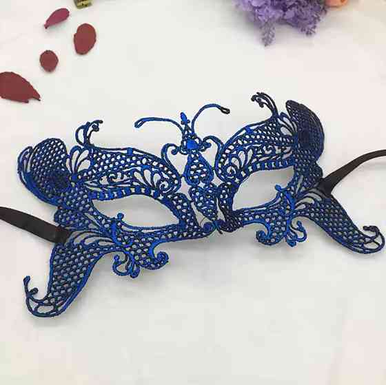 Маска для вечірки венеціанська one size синій Київ