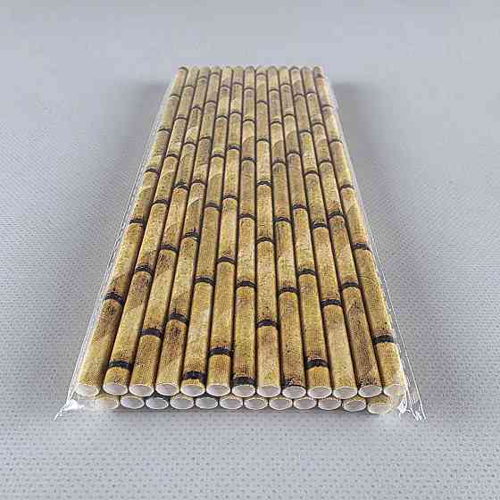 Соломка трубочка бумажная Ø 5 мм 20 см 