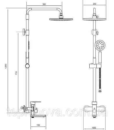 Душевая система VENTA VL613KS Черновцы