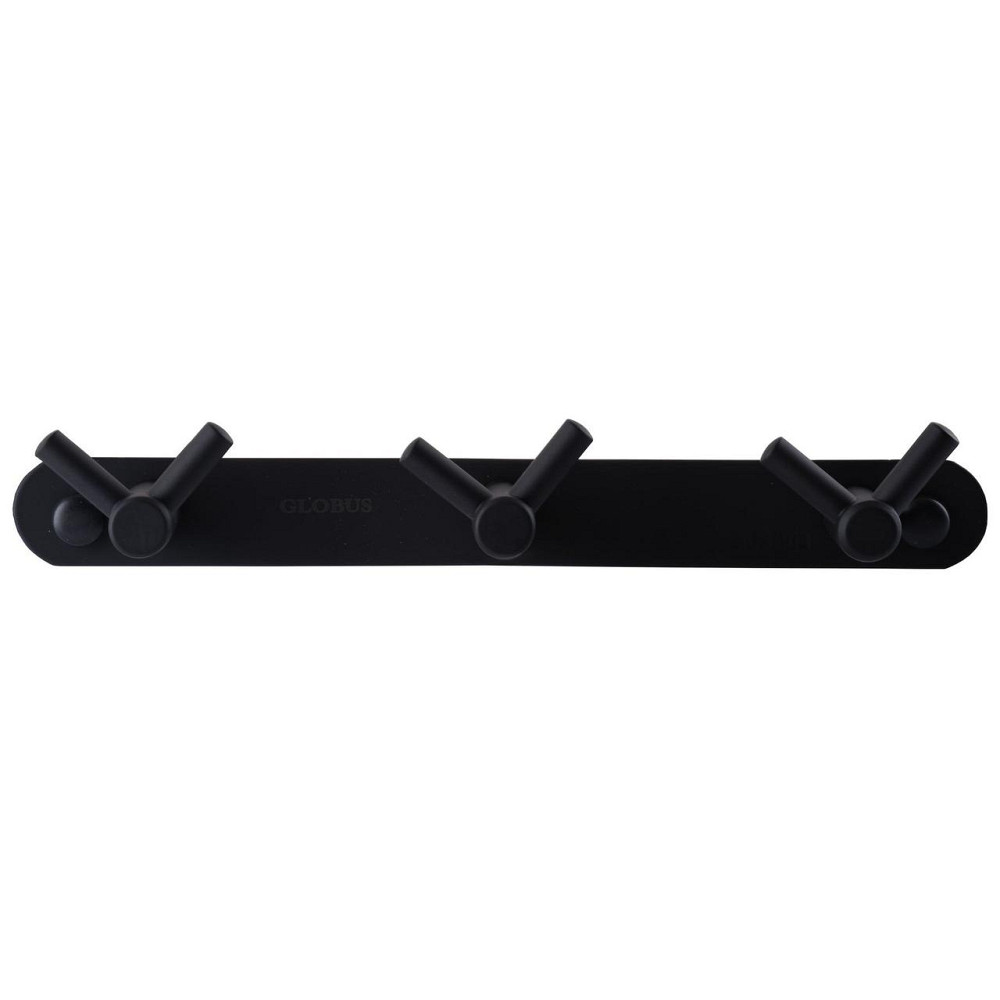 Планка с крючками Globus Lux BS8435-3 черная матовая SUS304 (000021197) Киев - изображение 1