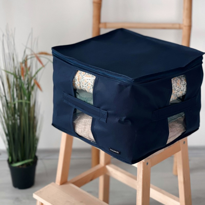 Органайзер для хранения из плотного спанбонда 35х35х25см (Синий) Сумы - изображение 1