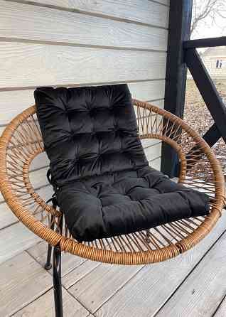 Подушка для стільців (40x40х5 см) Decorator Velour колір чорний 84-122 Київ