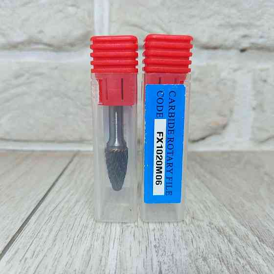 Борфреза FX еліпс 10×20×6 мм — твердосплавна шарошка по металу для дриля та гравера Харків