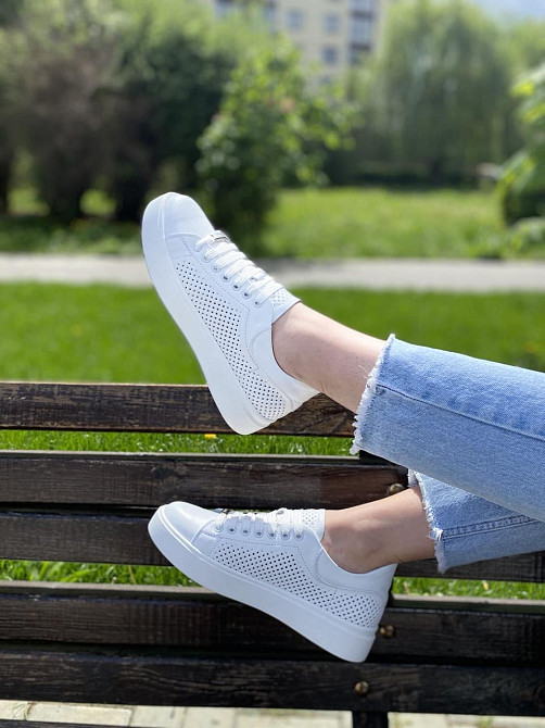 Kentro Кросівки жіночі KENTO 2172 IDL білі (весна-літо, шкіра натуральна) (3497) лише 40р.41р. Коломия - фото 4