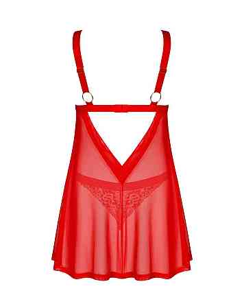 Бэби-долл Obsessive Elianes babydoll & thong XL/2XL Sex Aura Киев