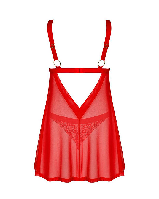 Бэби-долл Obsessive Elianes babydoll & thong XL/2XL Sex Aura Киев - изображение 4