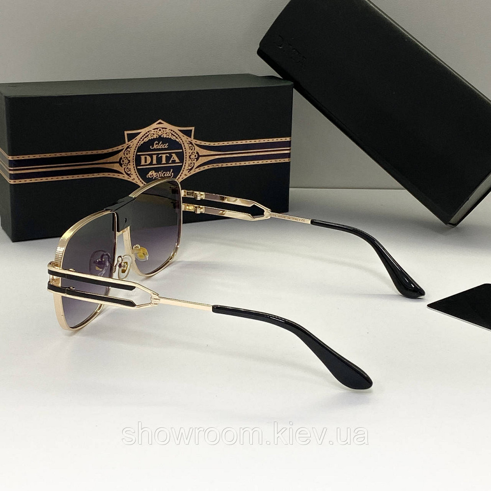 Чоловічі сонцезахисні окуляри Dita (9005) gold Київ - фото 3
