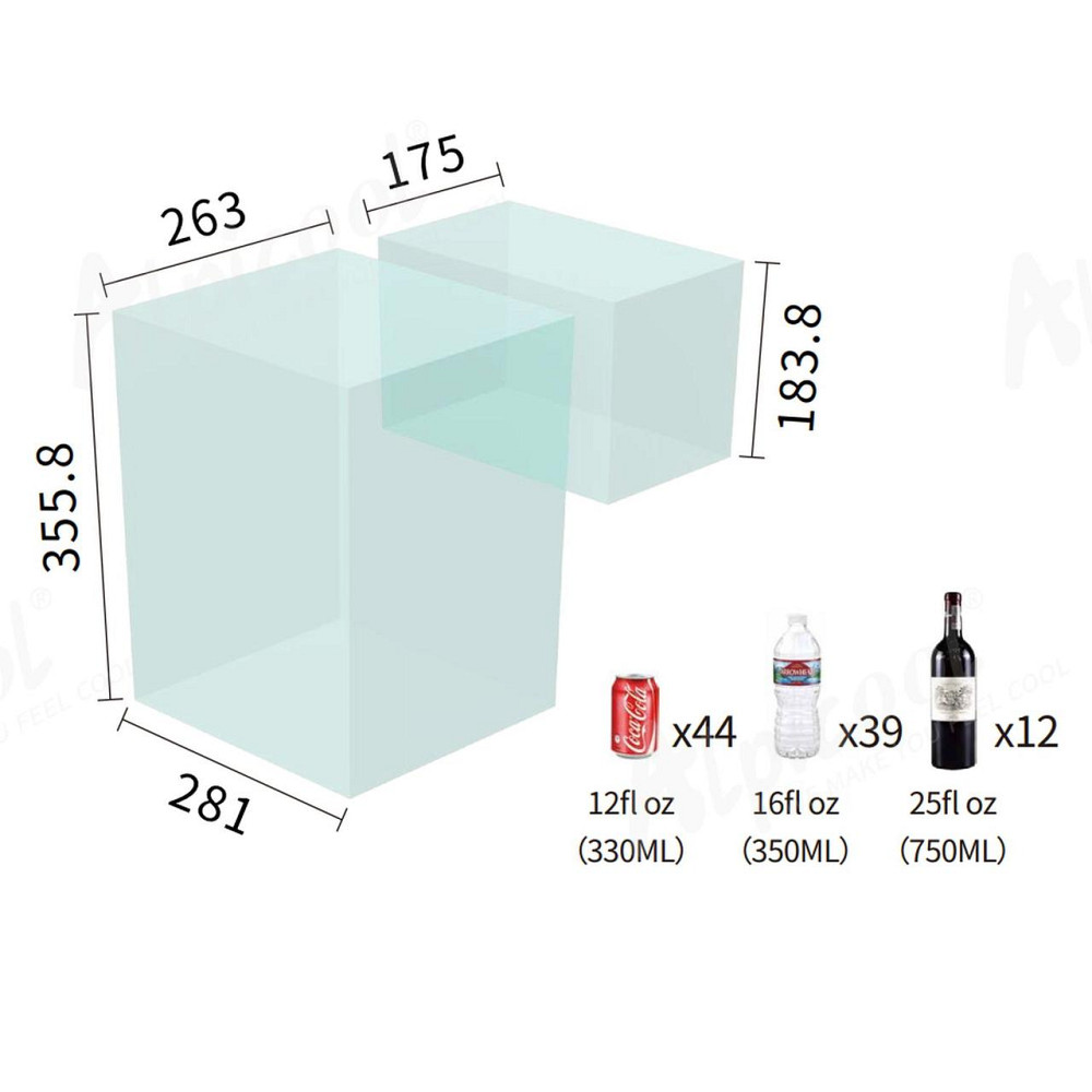 Компрессорный автохолодильник Alpicool CLS45. Двухкамерный. Охлаждение до -20 ℃. Питание – 12, 24, 220 вольт Киев - изображение 10