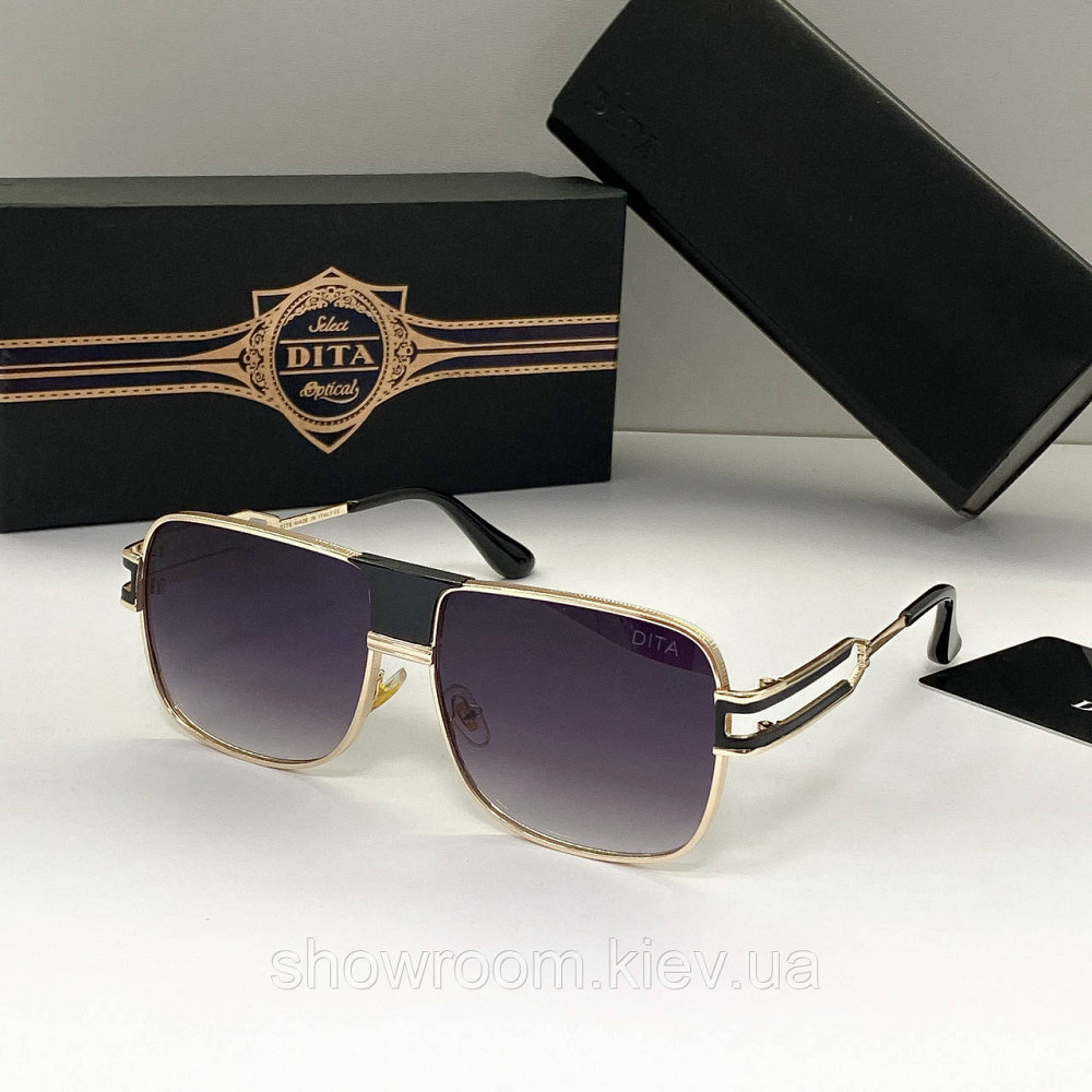 Чоловічі сонцезахисні окуляри Dita (9005) gold Київ - фото 1