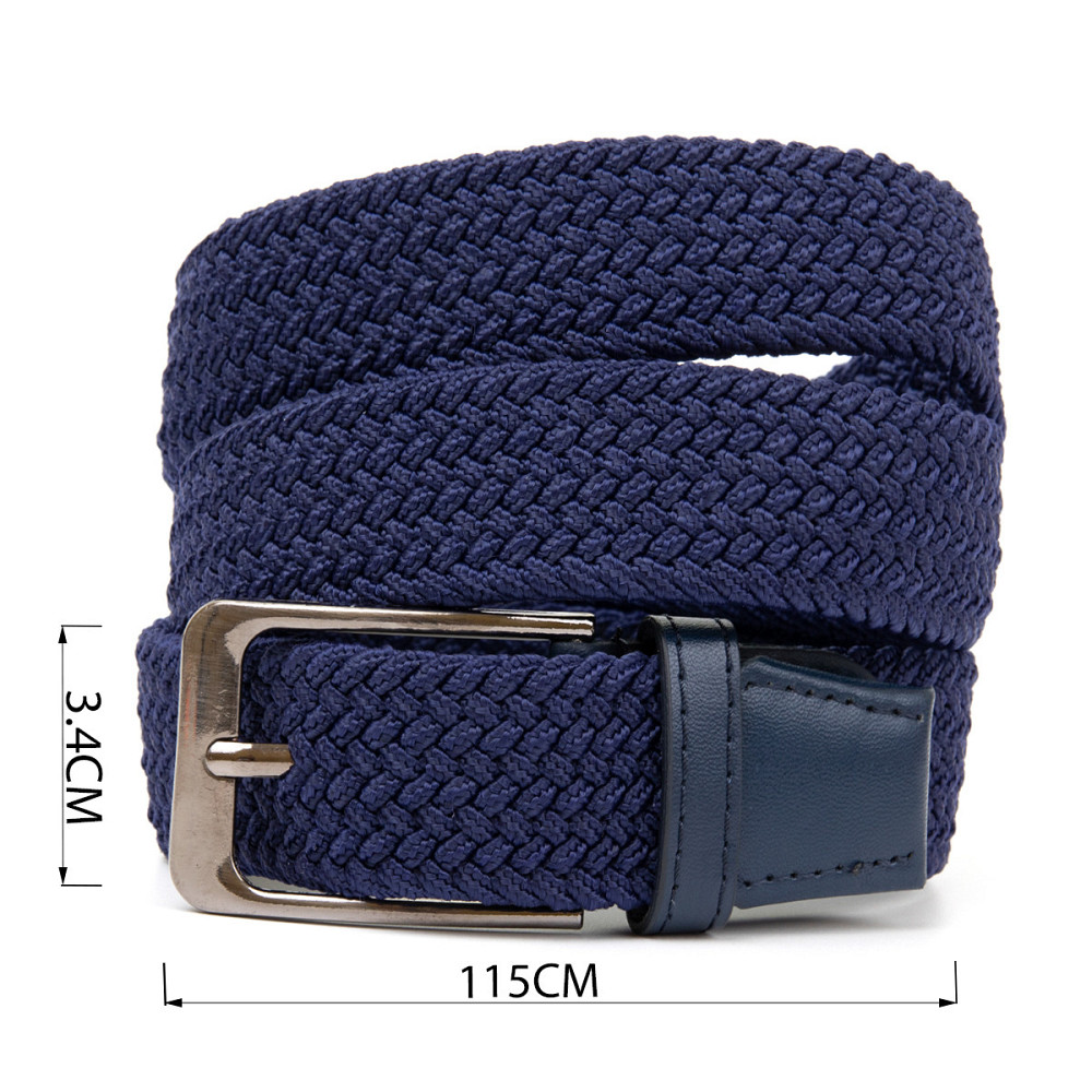 Текстильний чоловічий ремінь класика Vintage 20524 Синій Київ - фото 3