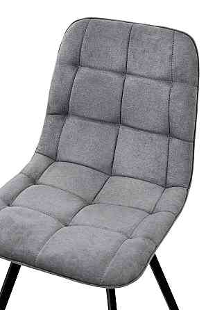 Стілець Софт, метал чорний/ тканина темно сіра Киев