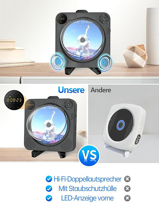 Аудиосистема Arafuna CD-плеер USB Bluetooth FM Radioз Германии Днепр - изображение 7