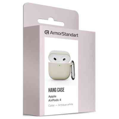 Чехол для наушников Armorstandart Hang Case для Apple AirPods 4 Antique white (ARM81279) Винница