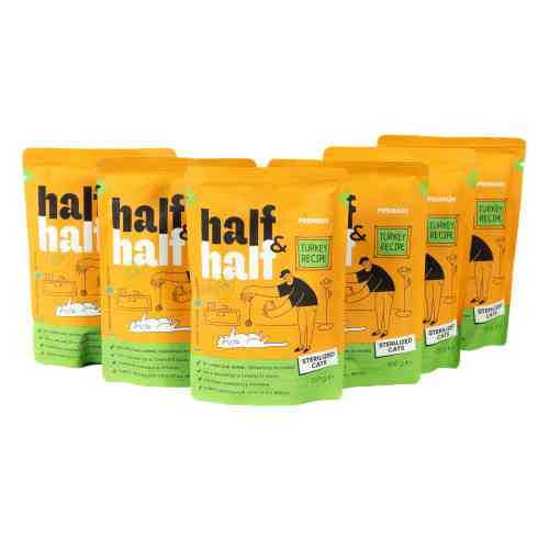 Набор влажных кормов Half&Half 
