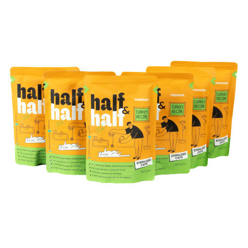 Набор влажных кормов Half&Half 