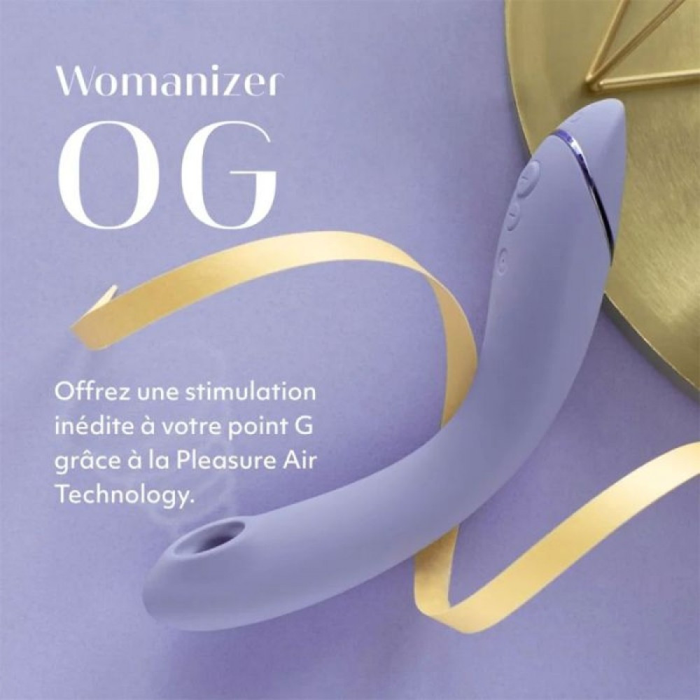 Вибратор для точки G c вакуумной стимуляцией Womanizer OG Lilac Sex Aura Киев - изображение 5