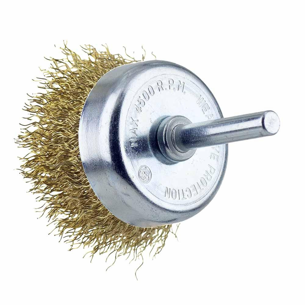 Щітка дротяна чашеподібна Ø50мм хвостовик Ø6мм (латунированная) SIGMA (9015051) Рівне - фото 2