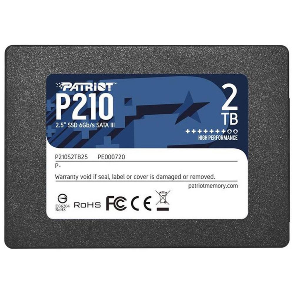 Накопичувач SSD Patriot P210 2TB 2.5" 7mm SATAIII 3D QLC Київ - фото 6