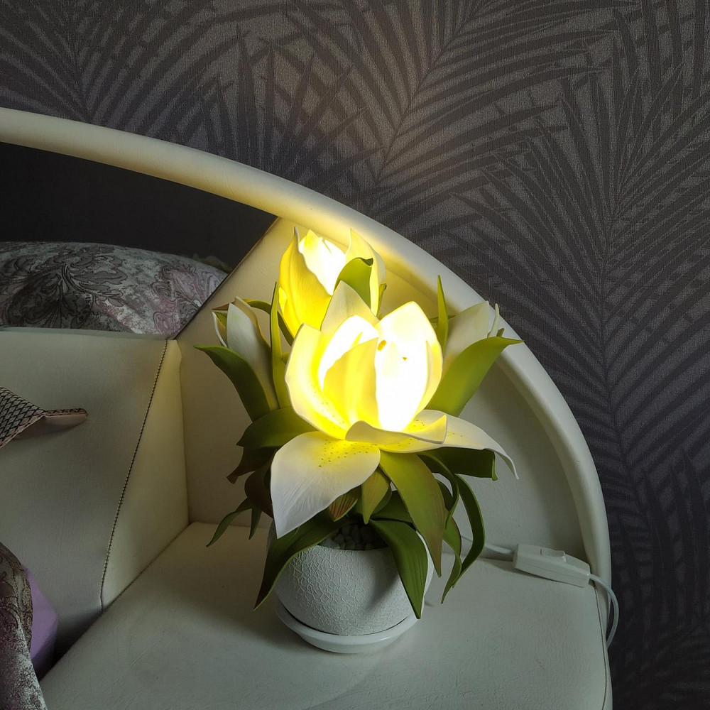 Світильник-нічник "Біла лілія" Дніпро - фото 4