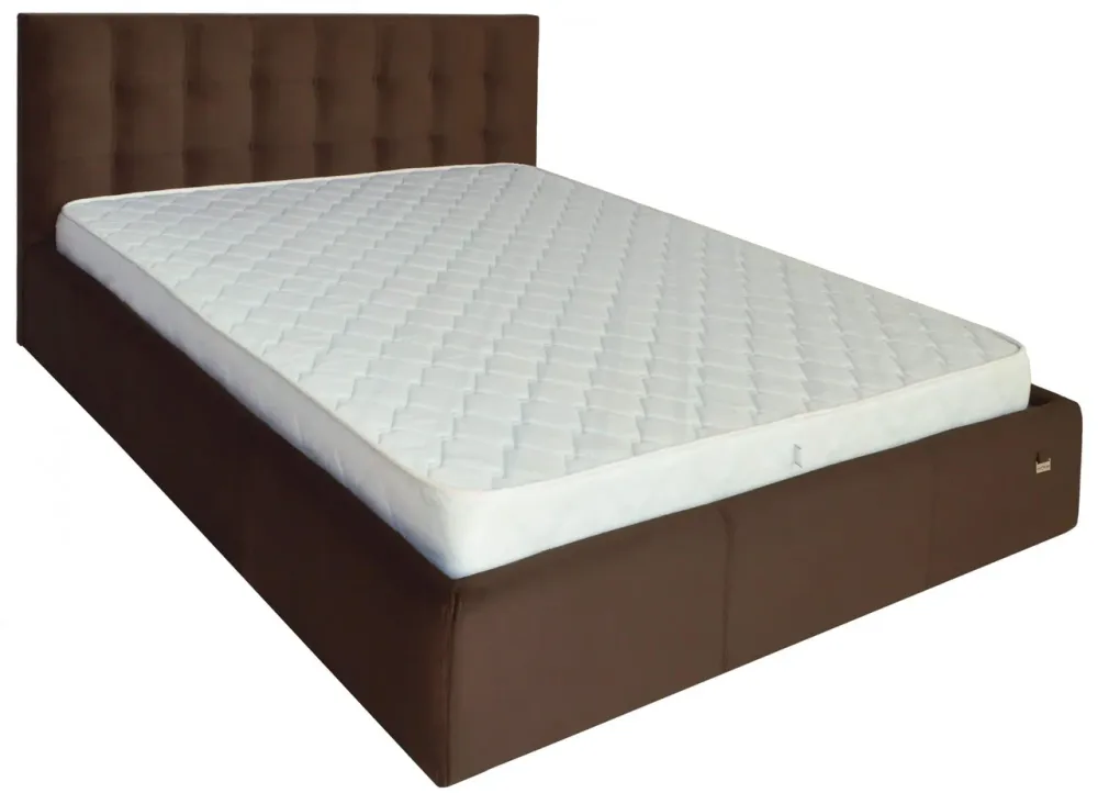 Кровать Двуспальная Chester Comfort 160 х 190 см Missoni 011 С подъемным механизмом и нишей для белья Темно-коричневый Киев - изображение 1